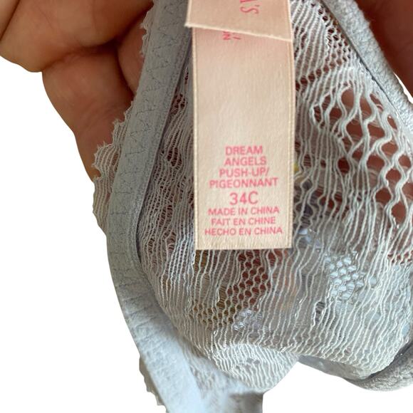 Victoria’s Secret Bra Size 34C Dream Angels Push Up Rhinestones - Picture 5 of 5